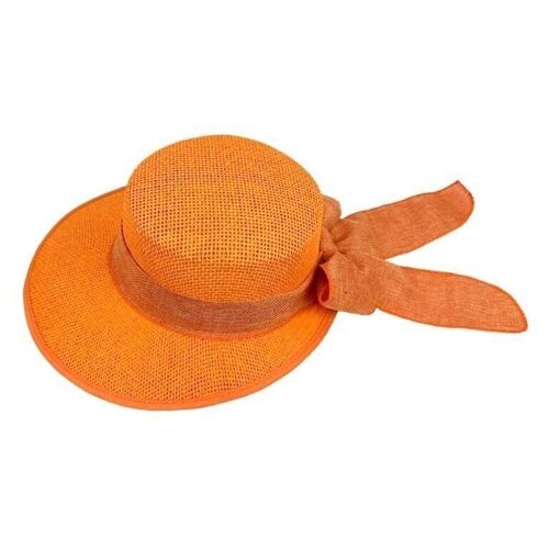 Sombrero Verano de Papel Mujer con Lazo Decorativo. Rebajas