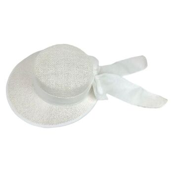 Chapeau d'été en papier pour femme avec nœud décoratif. ventes 5