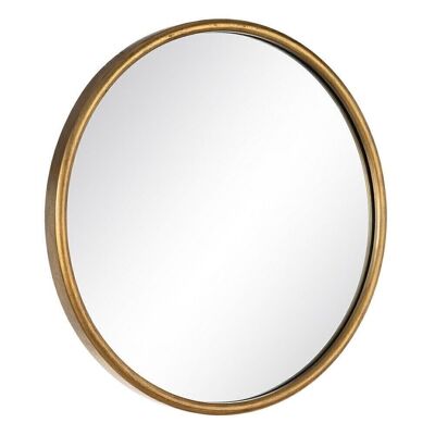 MIROIR DÉCORATION MÉTAL DORÉ CT603096