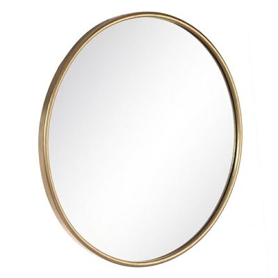 MIROIR DÉCORATION MÉTAL DORÉ CT603097