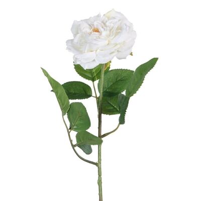 DECORATION ARTIFICIELLE FLEUR BLANCHE ROSE CT604052