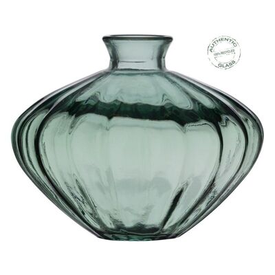 GREEN RECYCLED GLASS VASE DECORATION CT608095