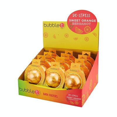 Fizzer bomba da bagno antistress all'arancia dolce e bergamotto - (150g)