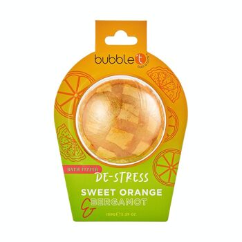 Bombe de bain déstressante à l'orange douce et à la bergamote - (150g) 2