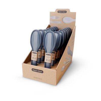 Cutlery Set - Stainless Steel Portable Cutlery Set and Hygienic Carry Case (CDU Version)