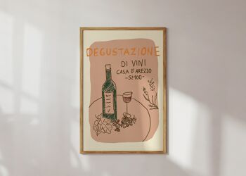 AFFICHE DEGUSTATION DE VIN 1