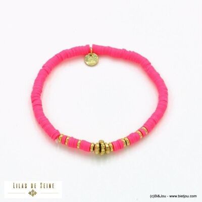 Stainless steel Heishi rings surfer beach bracelet 0222130