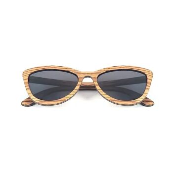 Lunette en bois PARKER ZEBRA 2