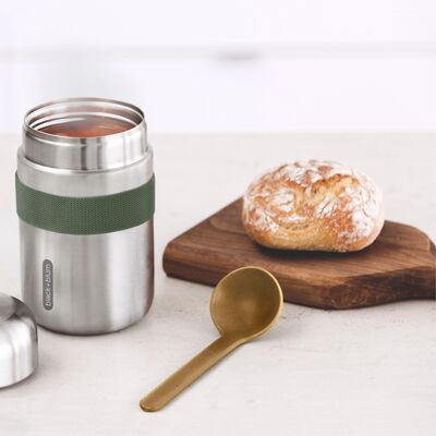 Insulated Flask - Leak Proof Stainless Steel Food Flask 400ml - Olive