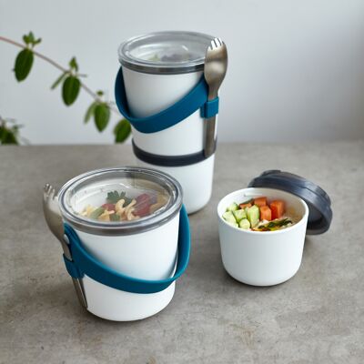 Boîte à Lunch - Pot à Lunch Anti-Fuite Original avec Cuillère en Acier Inoxydable 900ml - Océan