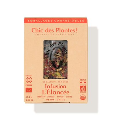 L'ÉLANCÉE INFUSION (BOX OF 12 SACHETS) - RED VINE, LIME, CHAMOmile