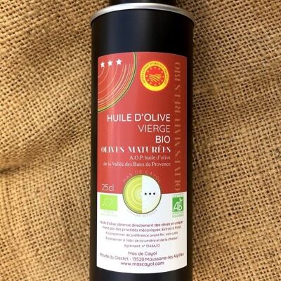 Aceite de oliva DOP “Aceitunas maduradas ecológicas”