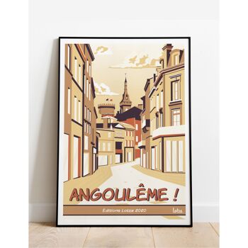 Affiche Angoulême - Charente | Poster Vintage Minimaliste | Affiche de Voyage | Travel Poster | Déco intérieure 3