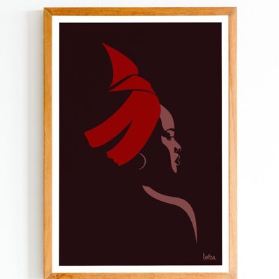 Black Woman poster | Women | Africa | Vintage Minimalist Poster | Travel Poster | Travel Poster | Interior decoration