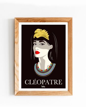 Affiche Cléopâtre - Reine Égyptienne | Poster Vintage Minimaliste | Affiche de Voyage | Travel Poster | Déco intérieure 2