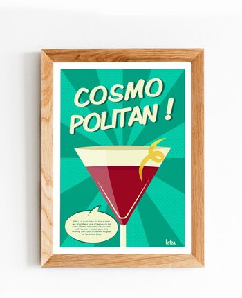 Affiche Cosmopolitan - Cocktail | Poster Vintage Minimaliste | Affiche de Voyage | Travel Poster | Déco intérieure 2