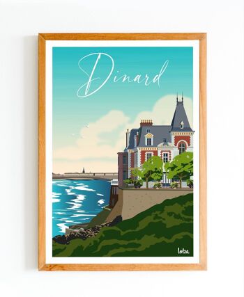 Affiche Dinard - Bretagne | Poster Vintage Minimaliste | Affiche de Voyage | Travel Poster | Déco intérieure 1