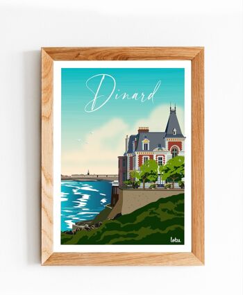 Affiche Dinard - Bretagne | Poster Vintage Minimaliste | Affiche de Voyage | Travel Poster | Déco intérieure 2