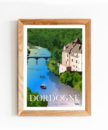 Affiche Dordogne - Périgord | Poster Vintage Minimaliste | Affiche de Voyage | Travel Poster | Déco intérieure 2