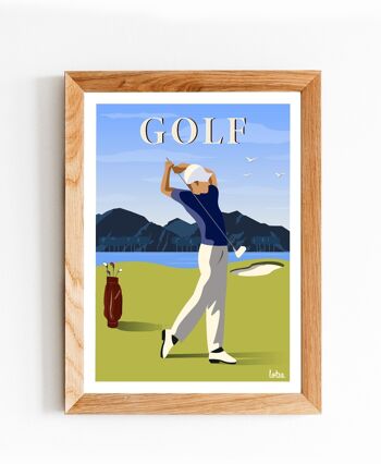 Affiche Golf - Sport | Poster Vintage Minimaliste | Affiche de Voyage | Travel Poster | Déco intérieure 2