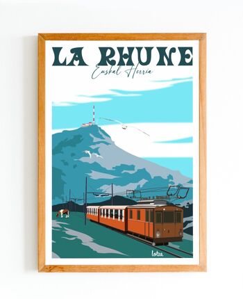 Affiche La Rhune - Pays Basque | Poster Vintage Minimaliste | Affiche de Voyage | Travel Poster | Déco intérieure 2