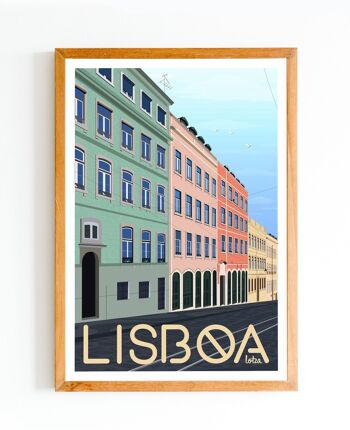 Affiche Lisbonne, Lisboa, Portugal | Poster Vintage Minimaliste | Affiche de Voyage | Travel Poster | Déco intérieure 1