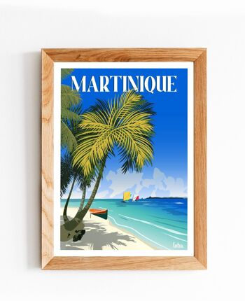 Affiche Martinique - Antilles - Yoles Ronde | Poster Vintage Minimaliste | Affiche de Voyage | Travel Poster | Déco intérieure 2