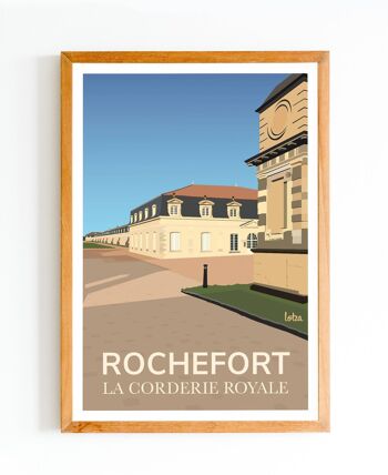 Affiche Rochefort - Charente-Maritime | Poster Vintage Minimaliste | Affiche de Voyage | Travel Poster | Déco intérieure 1