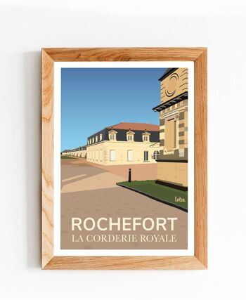 Affiche Rochefort - Charente-Maritime | Poster Vintage Minimaliste | Affiche de Voyage | Travel Poster | Déco intérieure 2