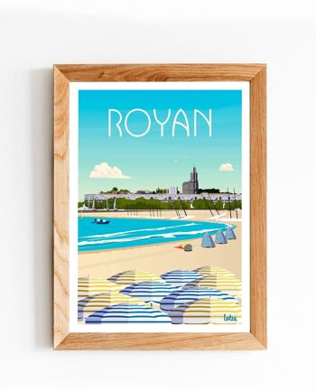 Affiche Royan - Plage - Charente-Maritime | Poster Vintage Minimaliste | Affiche de Voyage | Travel Poster | Déco intérieure 2