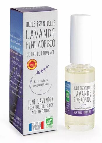 Flacon HE lavande AOP Bio 15 ml avec spray+ Etui