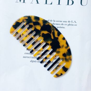 Peigne imprimé en couleur unie léopard simple 11