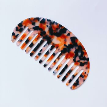 Peigne imprimé en couleur unie léopard simple 12