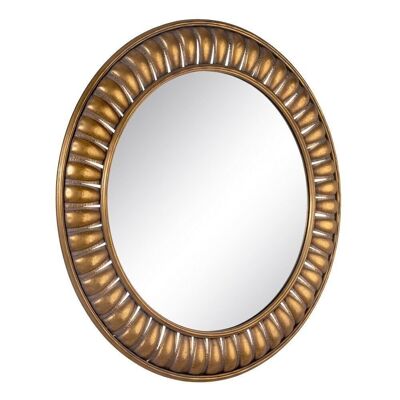 MIROIR DÉCORATION MÉTAL DORÉ CT603119