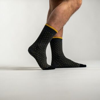 Chaussettes en coton peigné Square - Bee 2