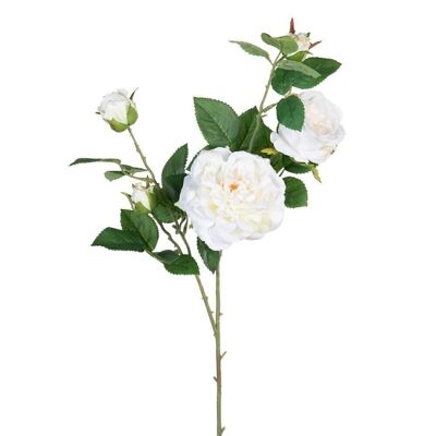 ARTIFICIAL WHITE ROSE FLOWER DECORATION CT604058