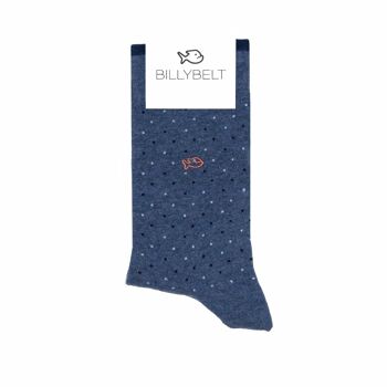 Chaussettes Snow Square  en coton peigné 1