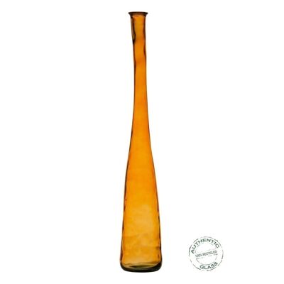 AMBER VASE RECYCLED GLASS DECORATION CT608106