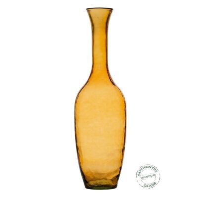 AMBER VASE RECYCLED GLASS DECORATION CT608110