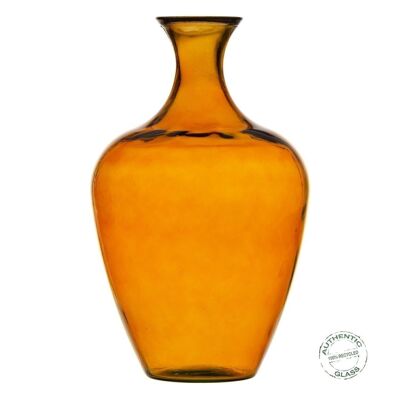 AMBER VASE RECYCLED GLASS DECORATION CT608111
