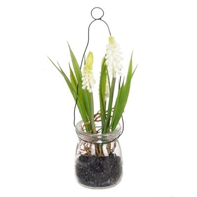 ARTIFICIAL WHITE HYACINTH PLANT CT604072