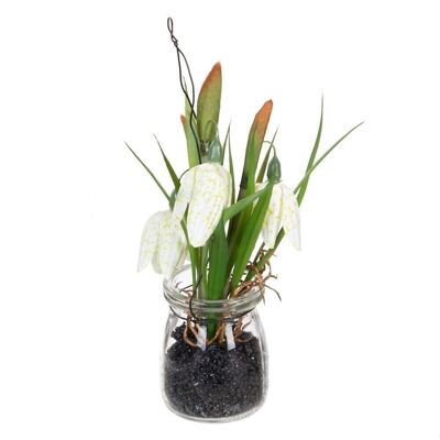 ARTIFICIAL WHITE PLANT DECORATION CT604074