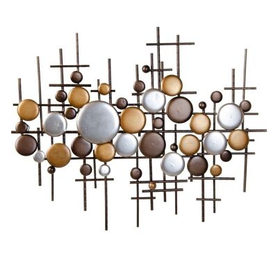 WALL MURAL GOLD-SILVER METAL DECORATION CT604573