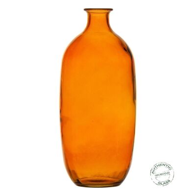 AMBER VASE RECYCLED GLASS DECORATION CT608116
