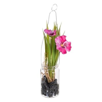 ARTIFICIAL PINK PANSY PLANT CT604077