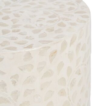 TABLE D'APPOINT BEIGE NACRE-MDF CT605670 5
