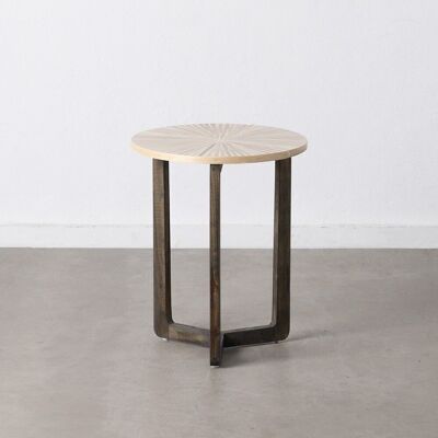 BEIGE BAMBOO SIDE TABLE / "MDF" CT605677