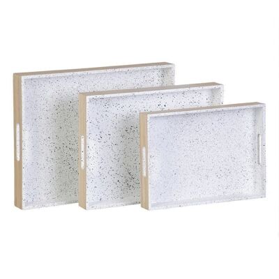 S/3 TRAYS NATURAL-WHITE BAMBOO CT605688