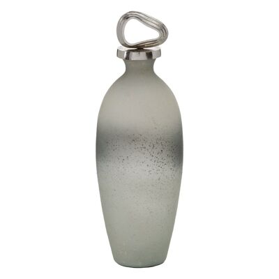 DEKORATIVE GRAU-SILBER-FLASCHE CT607710