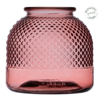 PINK RECYCLED GLASS VASE DECORATION CT608140